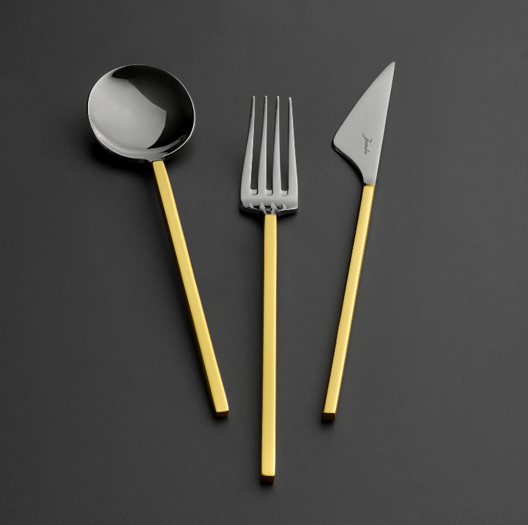 Jumbo 9100 Altın 12 Kişilik 84 Parça Çatal Kaşık Bıçak Takımı