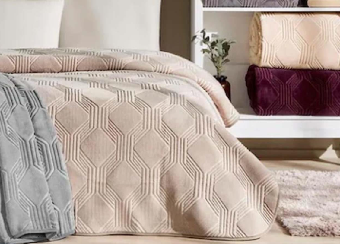 Özdilek Trendy Art Deco Güldefne Battaniye Tek Kişilik