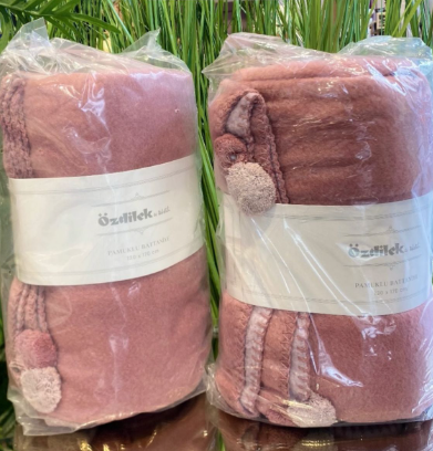 BATTANIYE PONP.PAMUK DIZ 130*170 PEMBE(Y)