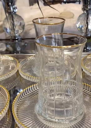 GLORİA 12 PARÇA 6 KİŞİLİK ÇAY SETİ