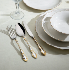 ADRİANA ALTIN 84 PARÇA KUTULU ÇATAL KAŞIK BIÇAK TAKIMI