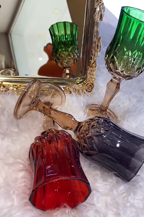 TİFANİ 6 PARÇA RENKLİ KAHVE YANI8 BARDAĞI