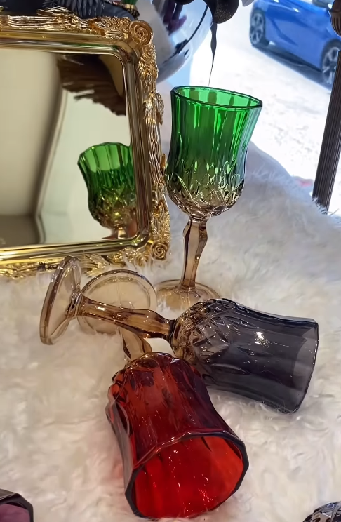 TİFANİ 6 PARÇA RENKLİ KAHVE YANI8 BARDAĞI