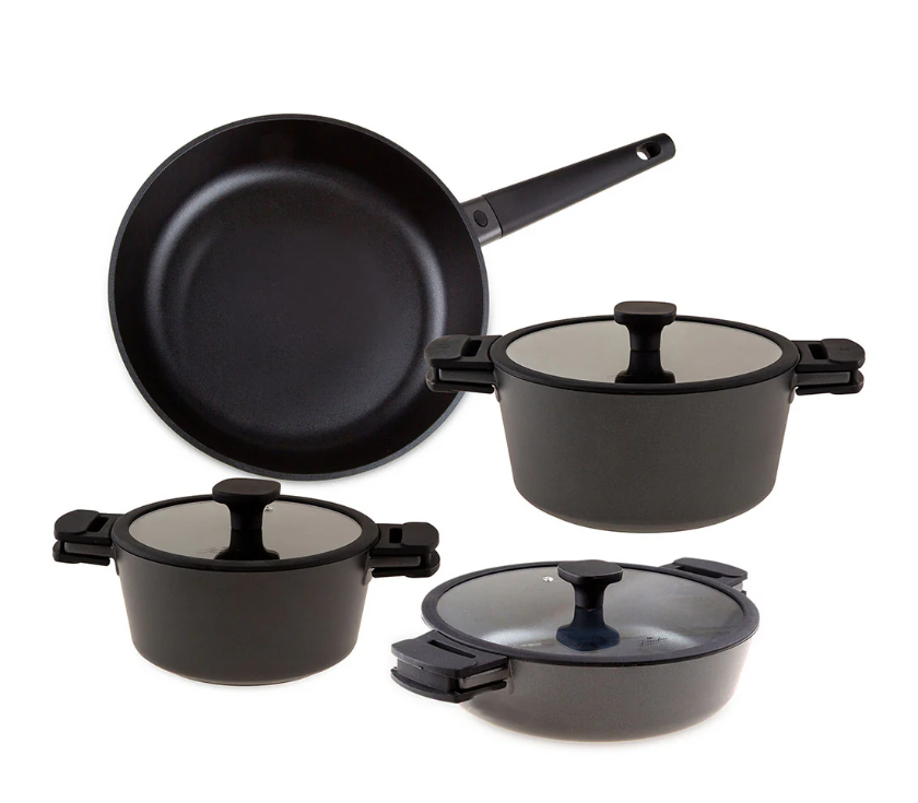 Jumbo Black Cook 7 Parça Döküm Tencere Seti