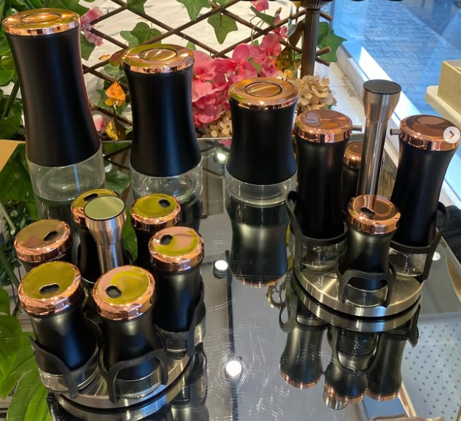 MUTFAK BAHARAT-KAVANOZ SETİ BLACK COPPER