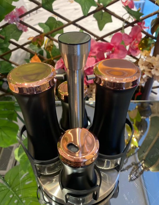 MUTFAK BAHARAT-KAVANOZ SETİ BLACK COPPER