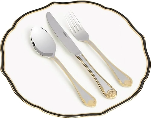 Mikasa Moor Bianca Gold 90 Parça 12 Kişilik Çatal Kaşık Bıçak Seti