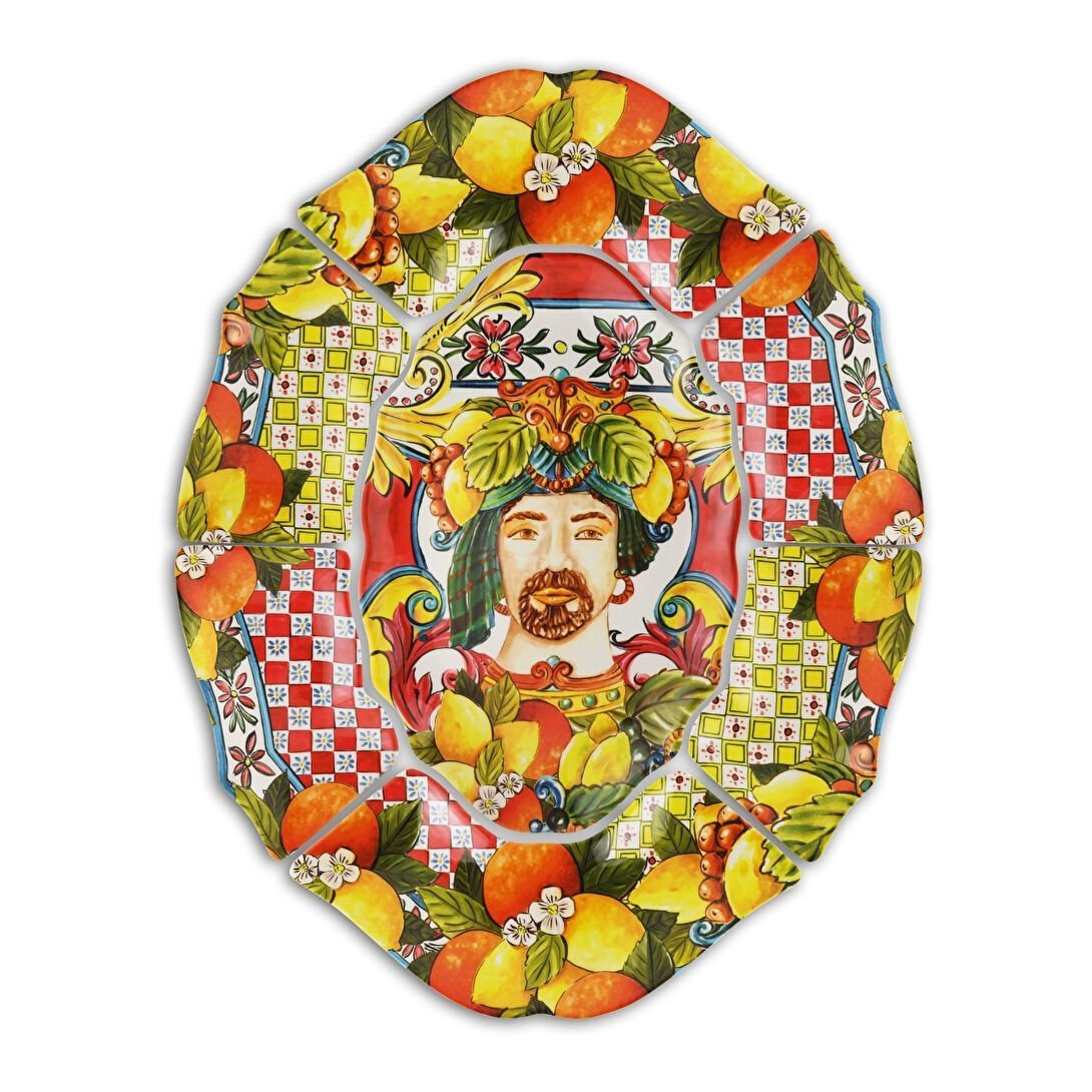 Baci Milano Sicily Turuncu 7’li Meze Seti