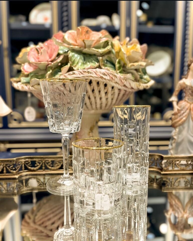 RCR Etna Gold 6'lı Kadeh