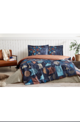 ÖZDİLEK NEVRESİM TAKIMI FITTED ÇARŞAF TEK KİŞİLİK LACİVERT COLORED SHAPE