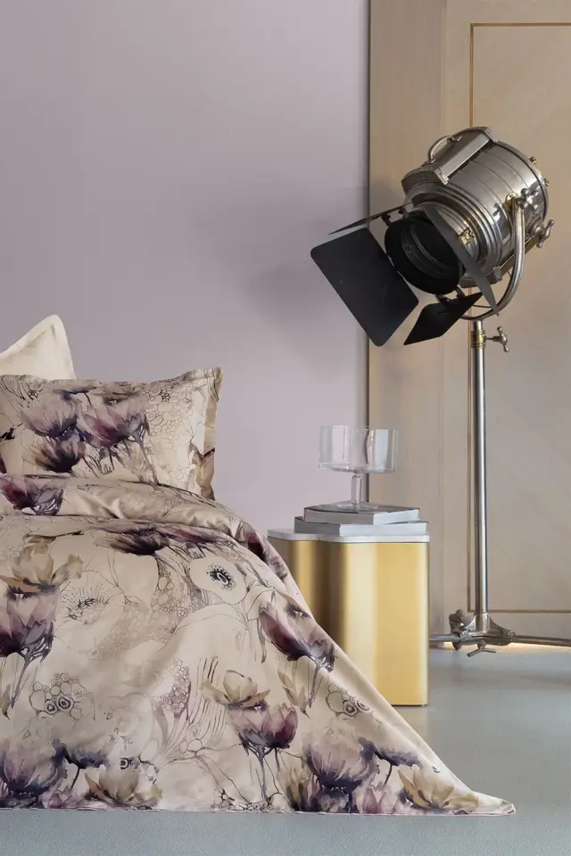 Viola 210 TC (83 Tel) Dijital Pamuk Saten Nevresim Takımı Çift Kişilik