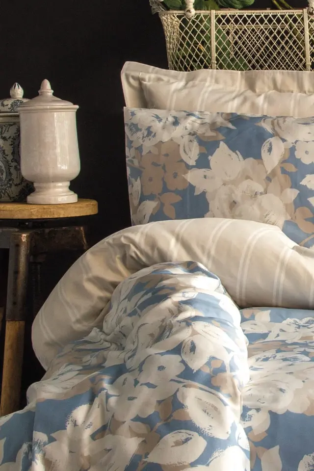 Deco Rose 210 TC (83 Tel) Pamuk Saten Çift Kişilik Nevresim Takımı