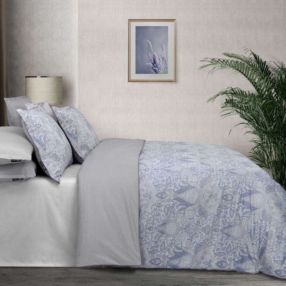 Playa Jakarlı Nevresim Takımı Çift Kişilik Mavi