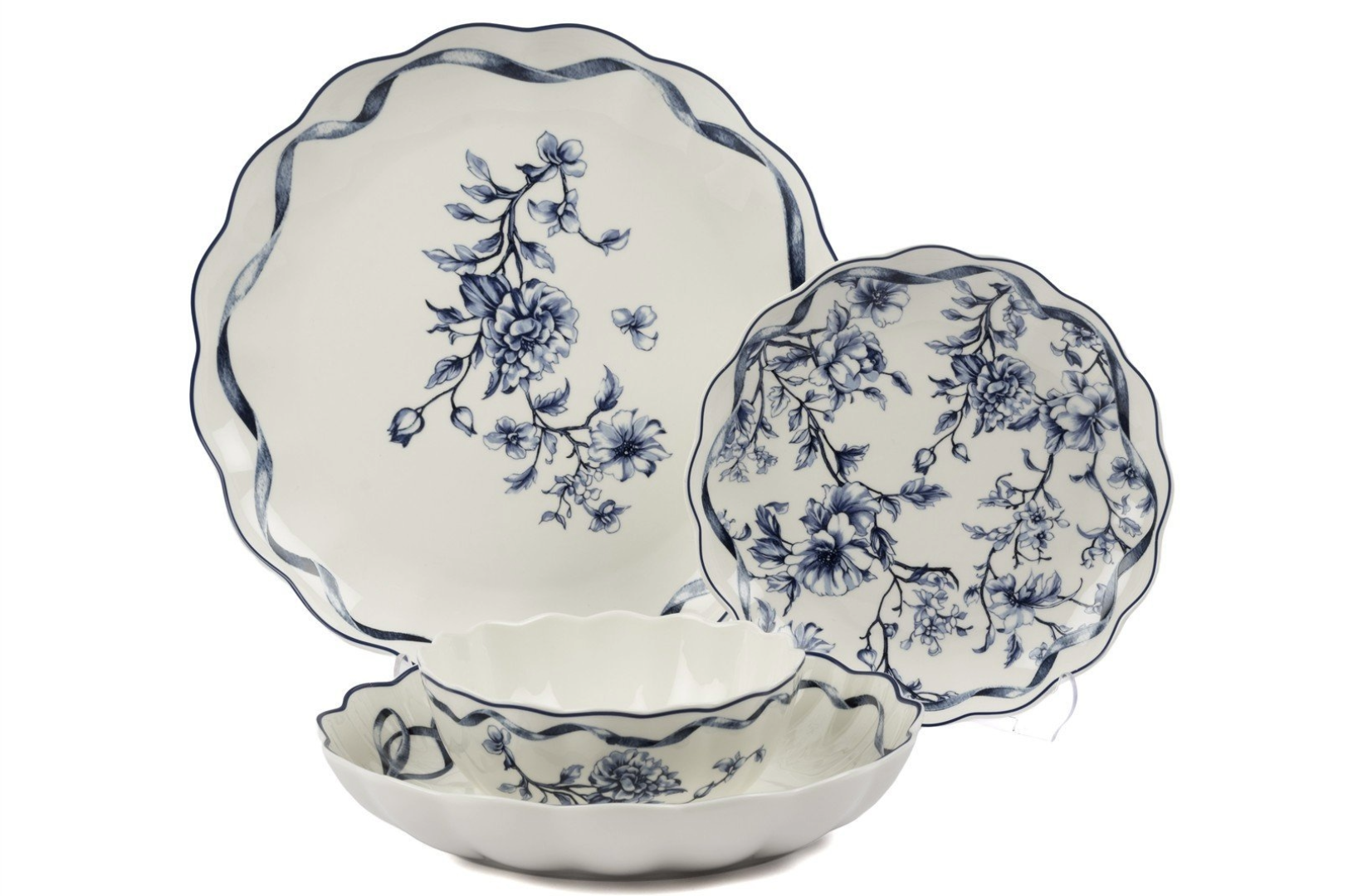 Luna Blue 24 Parça Yemek Takımı