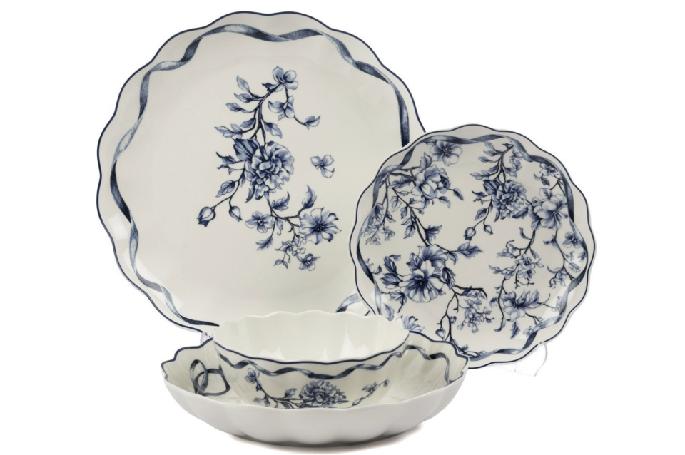 Luna Blue 24 Parça Yemek Takımı