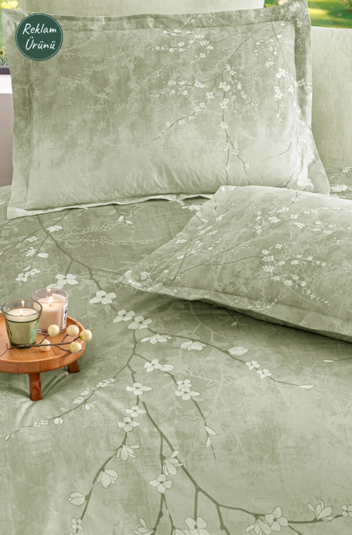 Özdilek White Sakura Çift Kişilik Nevresim Takımı
