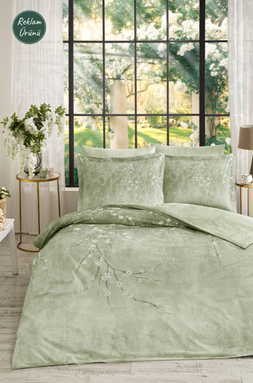 Özdilek White Sakura Çift Kişilik Nevresim Takımı