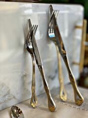 LALEZAR ALTIN 84 PARÇA KUTULU ÇATAL KAŞIK BIÇAK TAKIMI