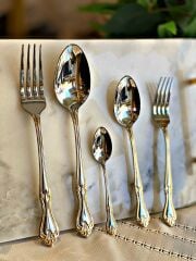 LALEZAR ALTIN 84 PARÇA KUTULU ÇATAL KAŞIK BIÇAK TAKIMI