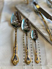 LALEZAR ALTIN 84 PARÇA KUTULU ÇATAL KAŞIK BIÇAK TAKIMI