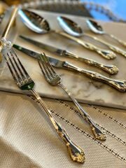 LALEZAR ALTIN 84 PARÇA KUTULU ÇATAL KAŞIK BIÇAK TAKIMI