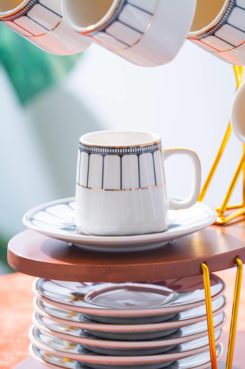 PUFFIN 6'LI STANDLI KUPA SET