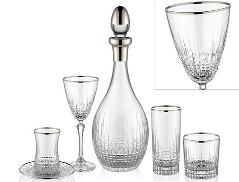 Platin Bakara Butik 61 Parça Lüx Sofra Takımı