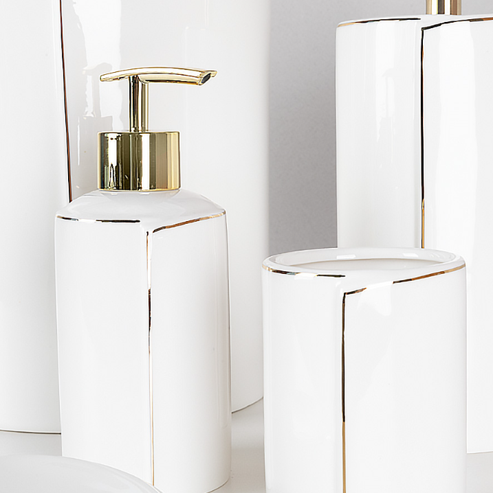 AROW LOMBARD 5 PARÇA PORSELEN BANYO SETİ