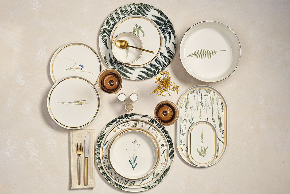 Porland Botanical 60 Parça 12 Kişilik Yemek Takımı