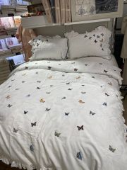 LAURA KREM ÇİFT KİŞİLİK NEVRESİM TAKIMI