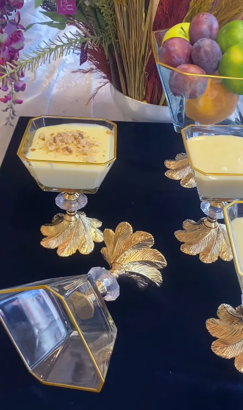 7 PARÇA KOMPOSTO SETİ GOLD SEMAZEEN METAL AYAK