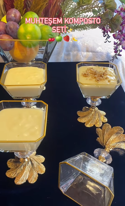 7 PARÇA KOMPOSTO SETİ GOLD SEMAZEEN METAL AYAK