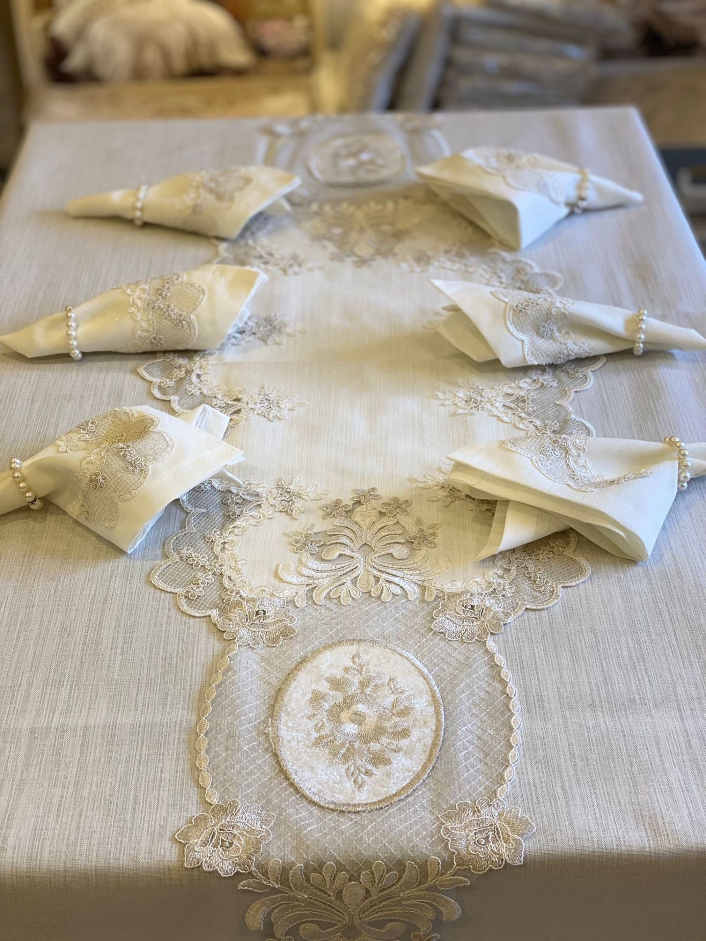 Safir Linen Masa Seti 26 Parça