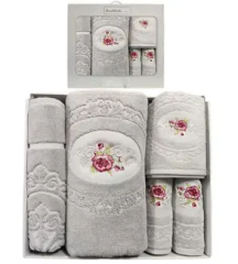 DAMASCO GRI BANYO SETİ
