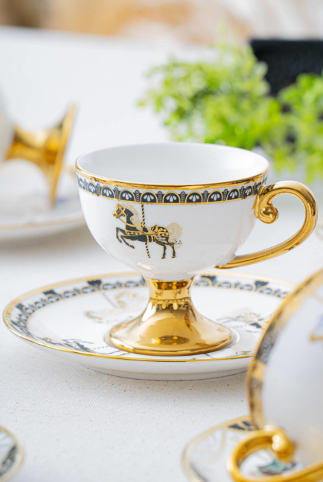 LORVIL PLORVIS PORSELEN 6'LI FİNCAN TAKIMI