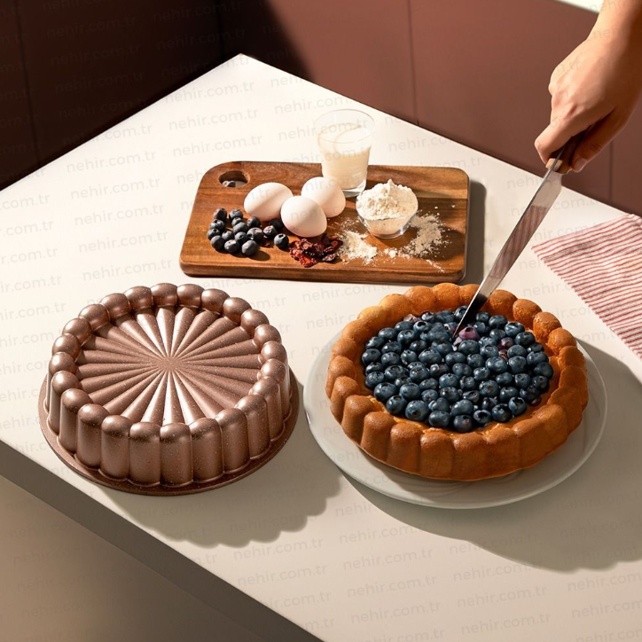 PAPATYA ROSE GOLD DÖKÜM TART ve KEK KALIBI