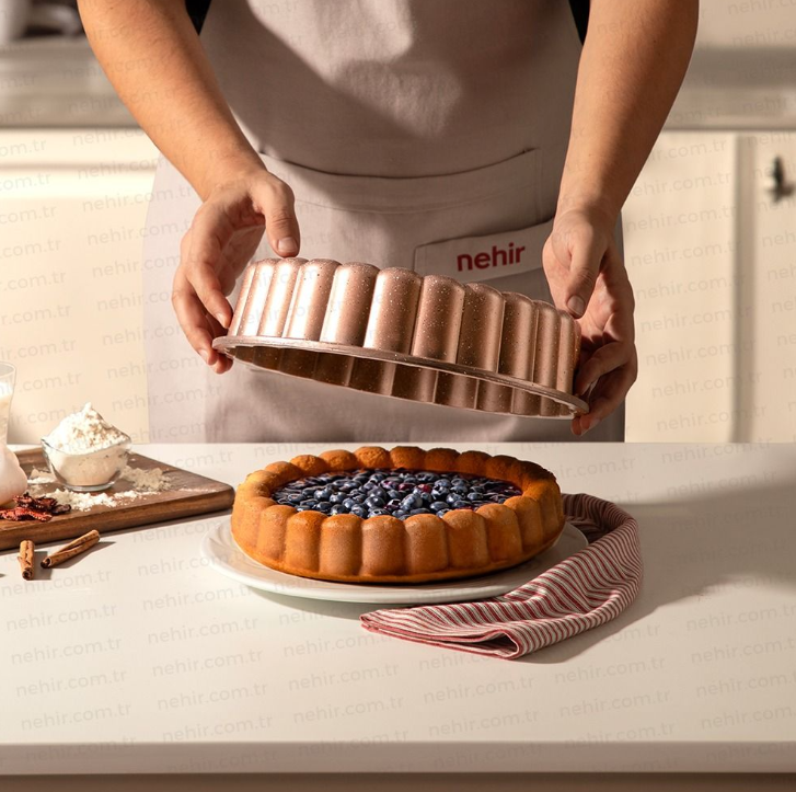PAPATYA ROSE GOLD DÖKÜM TART ve KEK KALIBI